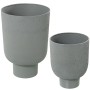 Set of Planters Alexandra House Living Grey Metal (2 Pieces) | Tienda24 Tienda24.eu