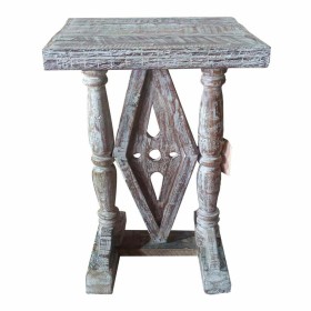 Mesa de apoio Alexandra House Living Preto Cinzento Eik Metal Madeira MDP 43 x 60 x 43 cm | Tienda24 - Global Online Shop Tienda24.eu