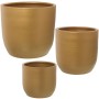 Conjunto de vasos Alexandra House Living Castanho Cerâmica (3 Peças) | Tienda24 Tienda24.eu