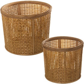 Set de Maceteros Bronce Dorado Aluminio 37,5 x 37,5 x 35 cm (3 Unidades) | Tienda24 Tienda24.eu