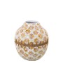 Vase Alexandra House Living Perlmutt 22 x 23 x 27 cm | Tienda24 Tienda24.eu