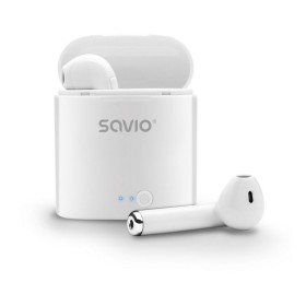 In-ear Bluetooth Headphones Savio TWS-01 White by Savio, Single ear Bluetooth headphones - Ref: S9105078, Price: 15,27 €, Dis...