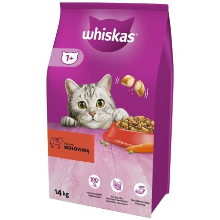 Comida para gato Whiskas 5900951014345 Adulto Ternera 14 Kg | Tienda24 - Global Online Shop Tienda24.eu