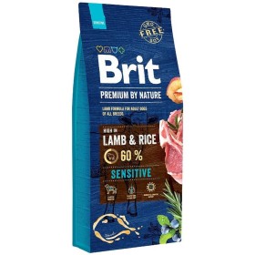 Nourriture Brit Premium by Nature Sensitive Adulte Agneau Riz 15 kg de Brit, Sèche - Réf : S9105583, Prix : 58,18 €, Remise : %