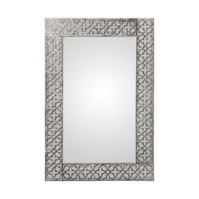 Espejo de pared 45 x 11 x 45 cm Cristal Plata DMF | Tienda24 Tienda24.eu