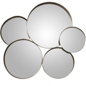 Ensemble de miroirs Romimex Noir polystyrène 19 x 27 x 1 cm (4 Pièces) | Tienda24 Tienda24.eu