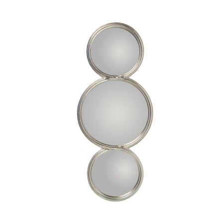 Miroir mural Alexandra House Living Argenté Métal Cercles 2 x 23 x 58 cm | Tienda24 Tienda24.eu