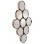 Wall mirror Alexandra House Living Golden Metal Circles 9 x 71 x 39 cm | Tienda24 Tienda24.eu