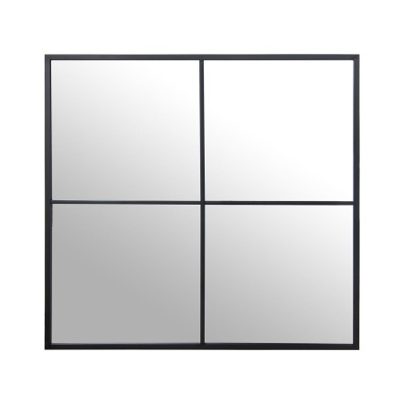 Wandspiegel Alexandra House Living Schwarz Metall Fenster 5 x 73 x 73 cm | Tienda24 Tienda24.eu