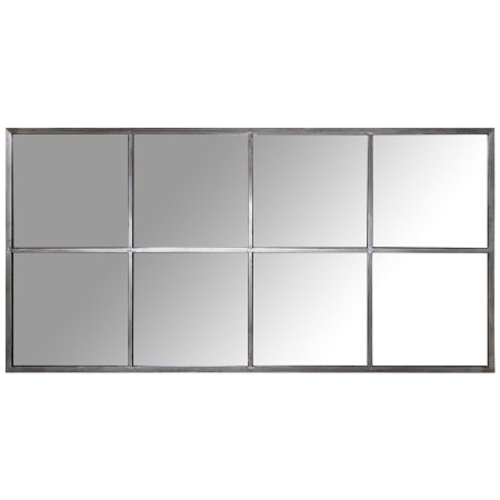 Miroir mural Alexandra House Living Argenté Métal Fenêtre 8 x 151 x 79 cm | Tienda24 Tienda24.eu