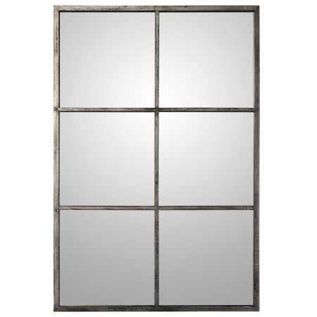 Espelho de parede Alexandra House Living Preto Prateado Metal Janela 9 x 114 x 79 cm | Tienda24 Tienda24.eu