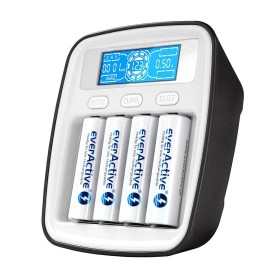 Chargeur de batterie EverActive NC-1000M Noir/Blanc de EverActive, Chargeurs - Réf : S9106139, Prix : 23,62 €, Remise : %