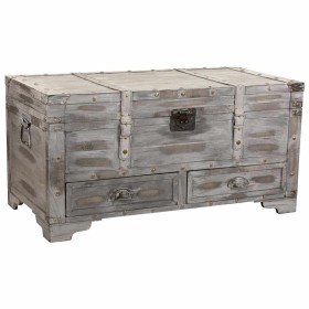 Baule Alexandra House Living Grigio PVC Legno Metallo 45 x 45 x 90 cm Estilo vintage di Alexandra House Living, Bauli - Rif: ...