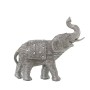 Figura Decorativa Alexandra House Living Prateado Plástico Elefante 15 x 32 x 30 cm | Tienda24 Tienda24.eu