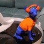 Decorative Figure Alexandra House Living Blue Orange Plastic Dog Headphones 14 x 26 x 18 cm | Tienda24 Tienda24.eu