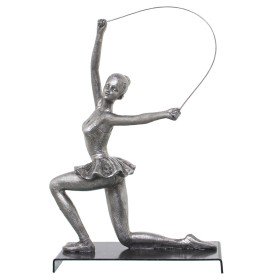 Figurine Décorative Alexandra House Living Marron Argenté Acrylique Plastique Mélamine Buda | Tienda24 Tienda24.eu