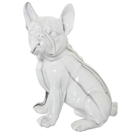 Decorative Figure Alexandra House Living Plastic Dog 15 x 18 x 23 cm Marble | Tienda24 Tienda24.eu