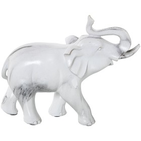 Figurine Décorative DKD Home Decor 8424001749805 15 x 12 x 29 cm Blanc Résine Singe Tropical Décapé | Tienda24 Tienda24.eu