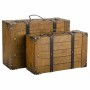 Set of suitcases Alexandra House Living Brown PVC Wood Metal Vintage 31 x 17 x 45 cm 40 x 24 x 13,5 cm Ornamental 2 Pieces by...