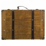 Conjunto de malas Alexandra House Living Castanho PVC Madeira Metal Vintage 31 x 17 x 45 cm 40 x 24 x 13,5 cm Decorativo 2 Pe...