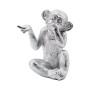 Decorative Figure Alexandra House Living Silver Acrylic Plastic Melamin Monkey 13 x 10 x 16 cm | Tienda24 Tienda24.eu