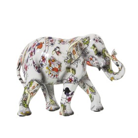 Decorative Figure Alexandra House Living Multicolour Plastic Rhinoceros Graffiti 17 x 26 x 19 cm Bowl | Tienda24 Tienda24.eu