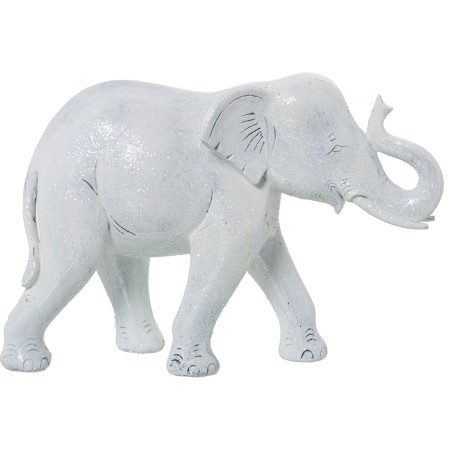 Decorative Figure Alexandra House Living White Plastic Elephant 14 x 21 x 29 cm | Tienda24 Tienda24.eu