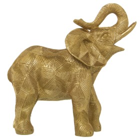 Deko-Figur Romimex Gold Harz Eidechse 34 x 6 x 15 cm | Tienda24 Tienda24.eu