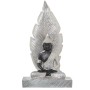 Figura Decorativa Alexandra House Living Castanho Prateado Acrílico Plástico Melamina Buda 15 x 7 x 27 cm | Tienda24 Tienda24.eu