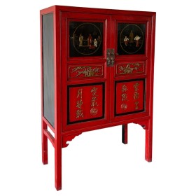 Armoire Alexandra House Living Rouge Bois 40 x 150 x 100 cm de Alexandra House Living, Penderies - Réf : D1631561, Prix : 809...