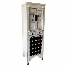 Portabottiglie Alexandra House Living Bianco Legno Legno di olmo 45 x 170 x 55 cm di Alexandra House Living, Ripiani e suppor...