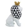 Figurine Décorative Alexandra House Living Blanc Doré Plastique Lion Couronne 17 x 23 x 29 cm | Tienda24 Tienda24.eu