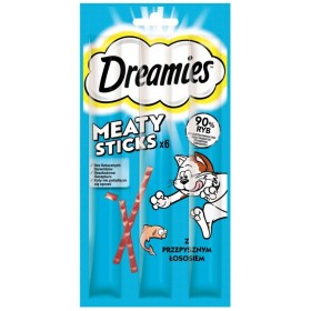 Spuntino per Cat Dreamies Meaty Sticks 30 g Salmone di Dreamies, Snacks - Rif: S9108565, Prezzo: 2,46 €, Sconto: %