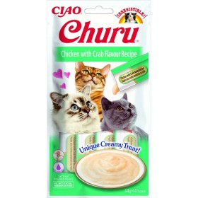 Snack für Katze Inaba Churu 4 x 14 g Krabbe Huhn von Inaba, Snacks - Ref: S9108628, Preis: 4,73 €, Rabatt: %