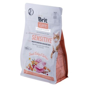 Aliments pour chat Brit Care Grain-Free Sensitive Adulte Saumon Dinde 400 g de Brit, Sèche - Réf : S9108697, Prix : 6,09 €, R...