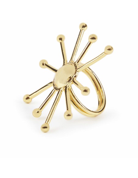 Ladies' Ring Shabama Sun Brass gold-plated Adjustable | Tienda24 Tienda24.eu