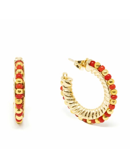 Boucles d´oreilles Femme Shabama Etiopia Laiton En or Rouge 3 cm | Tienda24 Tienda24.eu