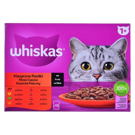 Aliments pour chat Whiskas Classic Meals Poulet Veau Agneau Oiseaux 12 x 85 g | Tienda24 - Global Online Shop Tienda24.eu