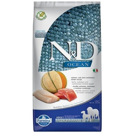 Nourriture Farmina N&D Adulte Melon Saumon Poisson Morue 12 kg | Tienda24 - Global Online Shop Tienda24.eu