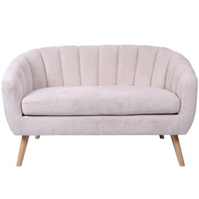 Dreisitzer-Sofa Creme Holz 220 x 87 x 85 cm | Tienda24 Tienda24.eu