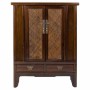 Cupboard Alexandra House Living Brown Rattan MDF Elm wood 40 x 130 x 100 cm by Alexandra House Living, Bedroom Wardrobes - Re...