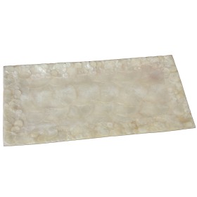 Centro de mesa Romimex Branco Dourado Cerâmica 45 x 6 x 16 cm | Tienda24 Tienda24.eu