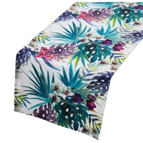 Camino de Mesa Alexandra House Living Rosa Textil 180 x 30 cm Terciopelo Floral | Tienda24 Tienda24.eu