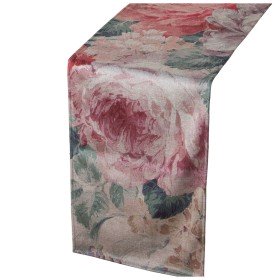 Camino de Mesa Alexandra House Living Burdeos Textil 33 x 180 cm Algodón Floral | Tienda24 Tienda24.eu