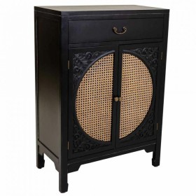 Hall Table with Drawers Alexandra House Living Black Rattan Fir wood MDF Wood 36 x 100 x 70 cm by Alexandra House Living, Tab...