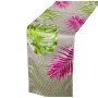 Table Runner Alexandra House Living Green Fuchsia Textile 180 x 30 cm Sheets Velvet | Tienda24 Tienda24.eu