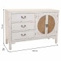 Buffet Alexandra House Living Blanc Rotin Bois d'épicéa 36 x 73 x 106 cm | Tienda24 - Global Online Shop Tienda24.eu