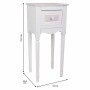 Mesa de Cabeceira Alexandra House Living Branco 26 x 72 x 33 cm | Tienda24 - Global Online Shop Tienda24.eu