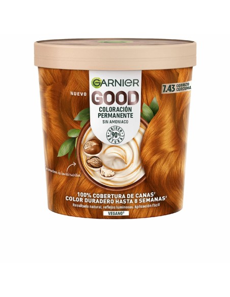 Coloración Permanente Garnier Good Sin amoniaco Nº 7.43 Cobrizo Cúrcuma | Tienda24 Tienda24.eu