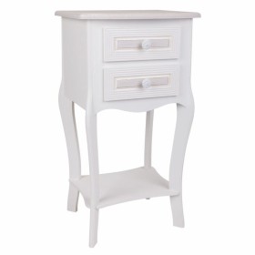 Mesa de Cabeceira Alexandra House Living Branco 31 x 71 x 38 cm de Alexandra House Living, Mesinhas de cabeceira - Ref: D1631...